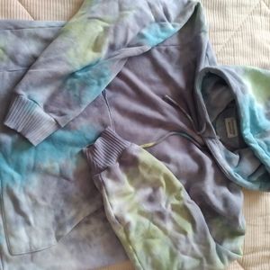 Cotton Citizen Tie Dye Sweatsuit.